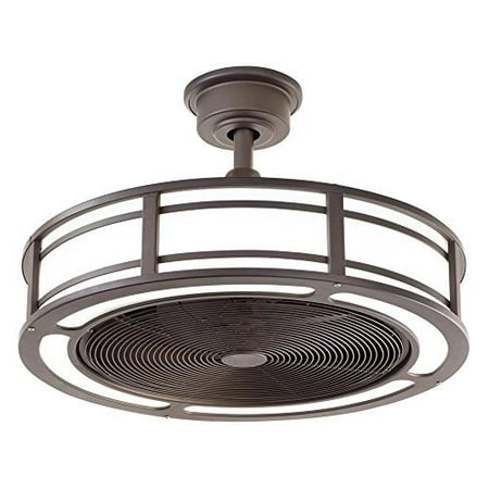 Brette Indoor Outdoor Ceiling Fan With Two 23w Led Light Strips 23 Inch Espresso Bronze