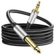 thumbnail image 1 of Cable de audio para guitarra TRS de 3,5 mm a cable TS de 6,5 mm Cable mezclador macho a macho Cable auxiliar, 1 of 5