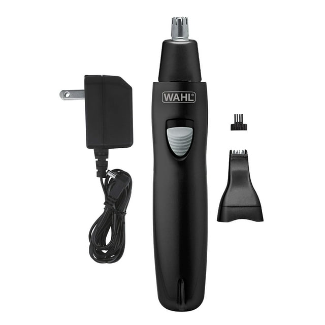 Wahl Groomsman Recortadora de precisión recargable para aseo higiénico con cabezales intercambiables y enjuagables para cejas, escote, nariz, orejas y otros detalles - Modelo 3023284