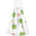thumbnail image 2 of SKYSONIC Hanging Kitchen Towel 12 x 17 Inch Frog Head Towel Set 2 Pieces of Dry Towels for Kitchen, Bathroom, Laundry Room Table, 2 of 7