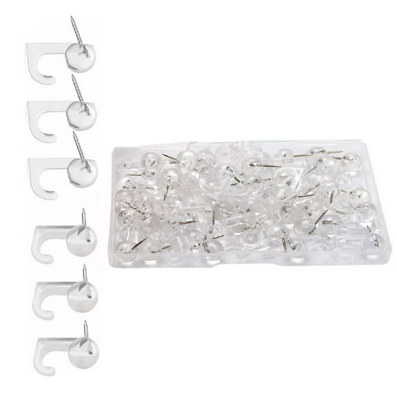 30/50 Pcs Push Pin Hooks Thumb Tacks Decorative Wall Push Pins with Hooks for Cork Board Bulletin Board