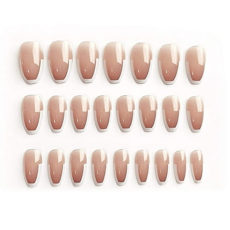 SMG False Nails,Nails - 24 piece - Easy to Apply - Gel Nail Kit ...