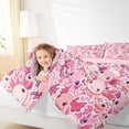 thumbnail image 4 of Homewish Cute Salamander Bedding Comforter Set,Underocean Cartoon Animal Twin Comforter Sets,Pink Axolotl Bedding Set For Boys Girls,Super Cozy Room Decor Reversible,2 Pieces, 4 of 8