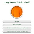 thumbnail image 5 of Gildan Hi-Vis Long Sleeve T-Shirt, Workwear Tee 5.3 oz, Safety Orange Shirts Size-L, 5 of 5