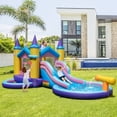 thumbnail image 2 of Gymax Kids Inflatable Water Slide w/ Slide Splash Pool Water Cannon w/ 680W Blower, 2 of 8