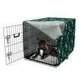 thumbnail image 5 of Botanical Dog Crate Cover, Seasonal Flourishing Tree Branches Nature Herbal Blossom, Easy to Use Pet Kennel Cover Small Dogs Puppies Kittens, 7 Sizes, Petrol Blue Jade Green, by Ambesonne, 5 of 6
