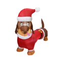 thumbnail image 4 of EIGTHTAIL 1Pc Inflatable Dachshund Model Christmas Party Prop Xmas Adornment (US Plug), 4 of 6