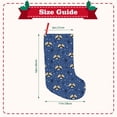 thumbnail image 3 of Salouo Raccoon blue point Print Christmas Decorations Stockings 1 Pack 18'' Xmas Stockings Holiday Stocking Personalized Farmhouse Decor for Home Family Party Tree, 3 of 7