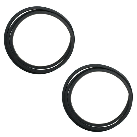 2-Pack 130801 Ground Drive Belt Replacement for Craftsman 917257621 Lawn Tractor - Compatible with 532138255 Engine To Transmission Belt
