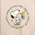 thumbnail image 3 of Peanuts - Good Things Are Coming Circle - Women's Lightweight French Terry Long Sleeve Shirt, 3 of 6