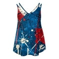 thumbnail image 5 of American Flag Tank Top Womens Red White and Blue Tank Top for Women Memorial Day Tank American Flag Tops Women Spring and Summer Tank Eyelet Embroidery Neck Print Casual Fashion Top, 5 of 5