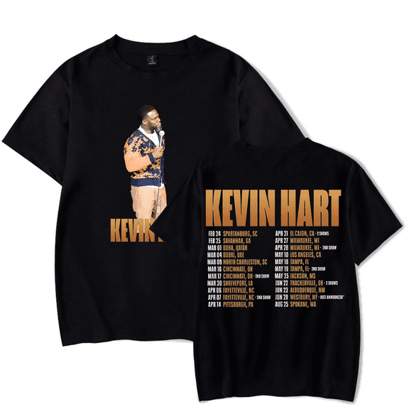 Kevin Hart Merch T-Shirt Acting My Age Tour 2024 T Shirt Short Sleeve Women Men Comedy Merch Kids Top Tees
