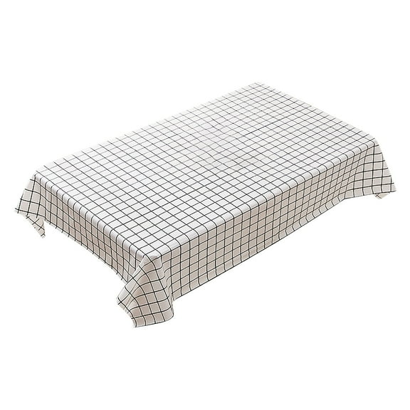 Winty Tablecloth,Table Cover,Plastic Checkered Tablecloth Red and White Picnic Disposable Table Cover Rectangular Gingham Tablecover for Birthdays Carnivals Parties