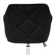 thumbnail image 3 of Impressions Vanity Pearl Tufted 360 Degree Swivel Vanity Chair with Height Adjustable (Black), 3 of 5
