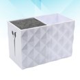 thumbnail image 2 of 1pc Double Slots Scissors Holder Hair Clips Storage Box Hairdressing Tools Organizer for Home Shop White, 2 of 7