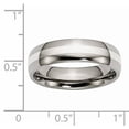thumbnail image 5 of Primal Steel Titanium Sterling Silver Inlay 6mm Band, 5 of 9