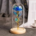 thumbnail image 4 of Everlasting Artificial Flower with Glass Cover Romantic LED Lights Home Decoration for Valentine‘s Day, 4 of 8