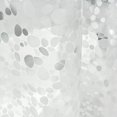thumbnail image 4 of Cortina de ducha semitransparente impermeable de EVA resistente al moho con imanes en la parte inferior, poliéster, adoquín, 72" de ancho x 78" de largo JFHHH pequeña, 4 of 5