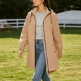 thumbnail image 4 of QQZ Long Tunic Oversized Hooded Zip Up Cardigan For Women, Long Sleeve Wind Resistant Cardigan Sweaters For Women, Lightweight Fall Outfits For Travel Business Casual Outdoor Daily Wear, 4 of 8
