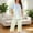 Light Blue, variant on Pajama Set for Womens 2 Piece Short Sleeve Button Neck Pleated Graduated Color Top and Capris Pants Summer Ladies Soft Comfortable Pajamas Set for Sleepwear Loungewear
