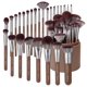 thumbnail image 1 of Set de brochas de maquillaje Bueart Design, 26 unidades, con funda extra grande, 1 of 8