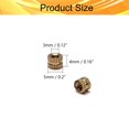 thumbnail image 2 of HUGFEGWE M3x4mm Female Thread Knurled Nuts Hx5mm OD Brass Threaded Insert Embedment Nuts Hydraulic Welded Joint Injection Molding Assortment Kit for 3D Printing Injection Molding 20PCS CJB91-24960, 2 of 7
