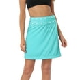 thumbnail image 6 of HDE Women's & Women's Plus Reversible Wrap Skirt Swim Coverup Leafy Floral/Teal 2X-3X, 6 of 6