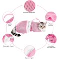 thumbnail image 2 of Cat Bathing Bag - Adjustable Cat Washing Net Anti-bite & Anti-Scratch Cat Shower Restraint Bag, Breathable Mesh Cat Grooming Bag for Bath, Nail Trimming & Injection, 2 of 7