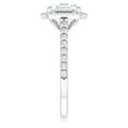 thumbnail image 4 of Pompeii 4 1/2Ct Asscher Cut Moissanite & Diamond Halo Engagement Ring in 10k Gold, 4 of 6