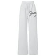 thumbnail image 6 of XXWXYD Girls Baggy Sweatpants Cute Bowknot Print Wide Leg Jogger Sweatpants Girls Joggers Pants Kids Elastic Waist Athletic Loung𝖾 Casual Trousers, 6 of 6