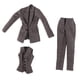 thumbnail image 5 of 3x 1:6 Ropa para muñecas femeninas de 12 pulgadas para vestir figuras de acción femeninas Gris, 5 of 9
