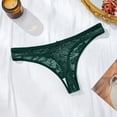 thumbnail image 6 of LIZUOJUN Under $2 Underwear Women Low Rise Invisible Lace Trim Thong With Bow Cutout Mesh No Show Hipster Cheeky Bikini Briefs S-XL, 6 of 7