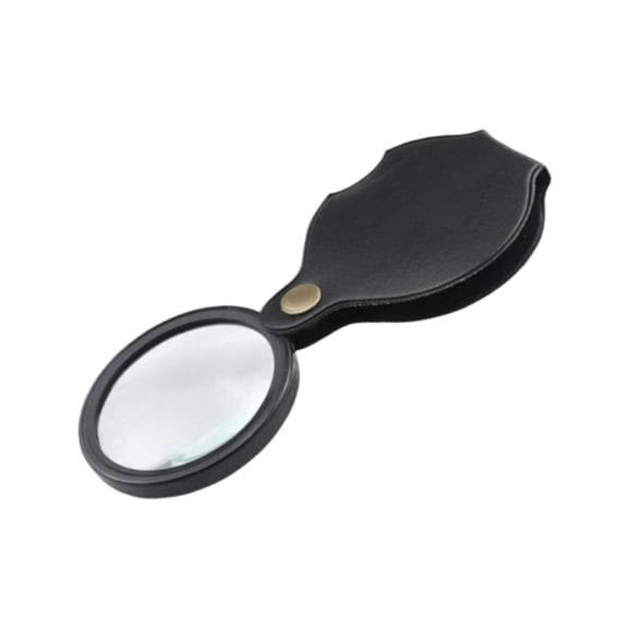 Jewelry Loupe Pocket Magnifying Glass Folding Magnifier with Large Lens Size for Elderly Classroom Collector Use