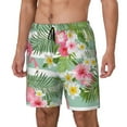 thumbnail image 2 of Fotbe Tropical Flamingo Men’s Swim Trunks Quick Dry Swim Shorts Board Shorts with Mesh Lining-X-Large, 2 of 9