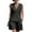 Black, variant on JULMCOMO Cotton Linen Sets for Women 2 Piece Button Down Deep V Neck Summer Tank Tops Wide Leg Trendy Shorts Matching Sets with Pockets Light Blue M