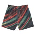 thumbnail image 7 of FORMRS Boys Swim Trunks Quick Dry Mesh Liner Boardshorts Sizes XS-XL, Red Abstract Lines, 7 of 7