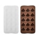thumbnail image 2 of Molde de silicona para chocolate con 15 compartimentos, bandeja para cubitos de hielo, pasteles, dulces, galletas y pudín (juego de 2, marrón, blanco) ER, 2 of 3