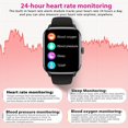 thumbnail image 3 of Reloj Inteligente Unisex Con Pantalla Grande TFT HD De 4,85 Cm Con Llamada BT, Llamada Inalámbrica Para Teléfonos Android E IOS, Reloj Inteligente Con Monitoreo De Frecuencia Cardíaca Y Presión Arteri, 3 of 4