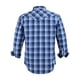 thumbnail image 2 of Camisa COEVALS CLUB para hombre, estilo vaquero, a cuadros, color azul, talla M, 2 of 7