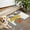 White-222, variant on Bohemian Retro Floral Non-Slip Entryway Door Mat,Boho Indoor Decor Durable Low Plush Door Mat,Washable Welcome Rug for Patio Hallway Home Decor 20x32 Inches
