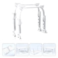 thumbnail image 2 of White Iron Self-locking Folding Desk Legs for Home Use Strong and Durable 1 Pair, 2 of 8