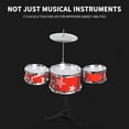 thumbnail image 2 of Drum Set Kids Drum Set, Jazz Drum Set 5 Drums with Stool Mini Band Rock Set, Toddler Drum Set, Drum Set for Kids Ages 9-12, Drum Set for Toddlers 1-3, Kids Drum Sets for 2-5 Drumset, 2 of 7