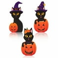 thumbnail image 4 of BNNG Halloween Decorations Indoor Black Cat Table Decor Black Cat Wooden Block Sign Halloween Tiered Tray Decor Rustic Farmhouse Centerpieces for Tabletop Home Mantel Shelf Party Supplies, 4 of 7