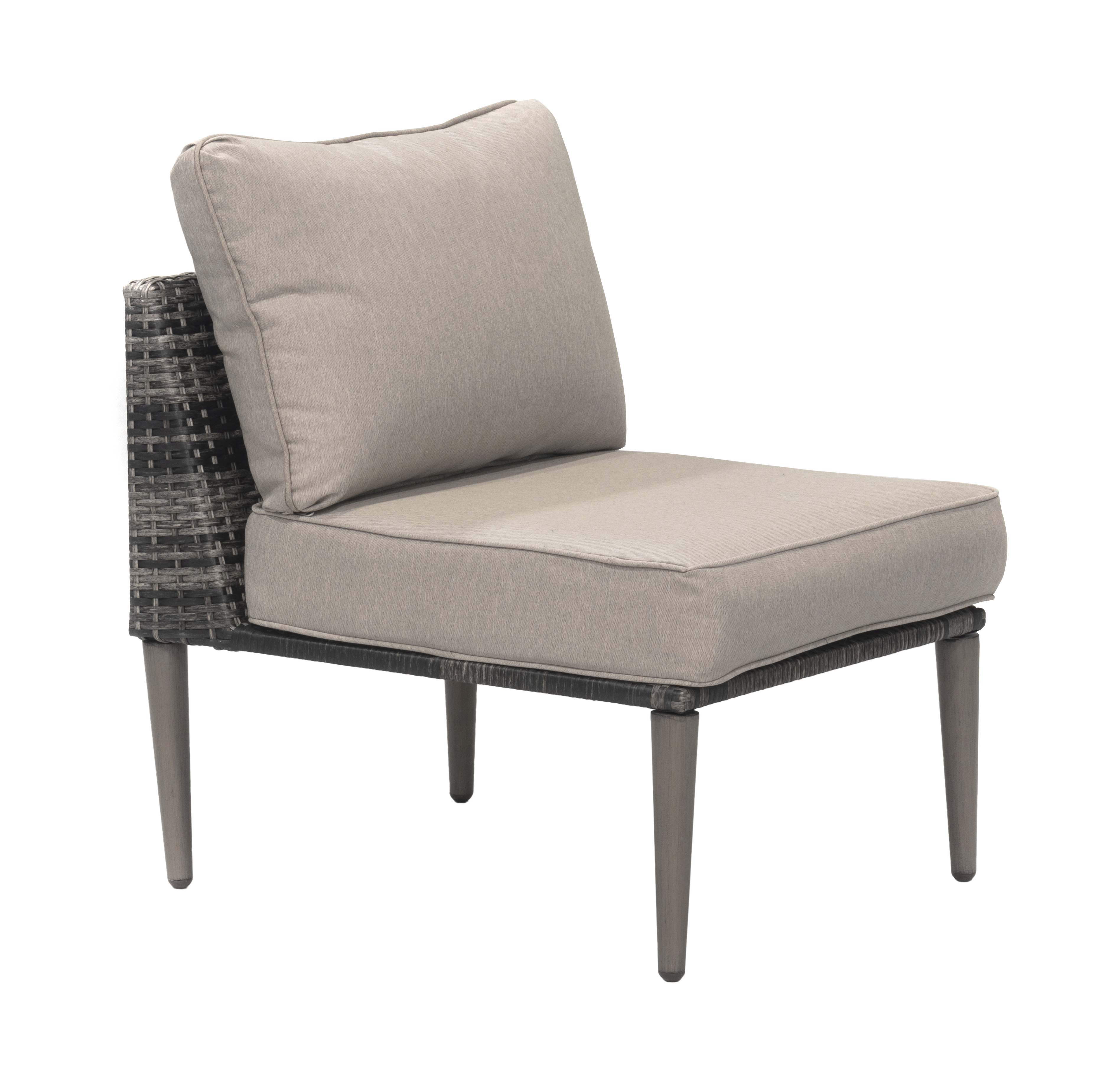 Donglin Outdoor Patio Furniture Sutton Creek 7-Piece Steel Sectional Sofa PE Wicker Rattan Set,Gray - image 11 of 16