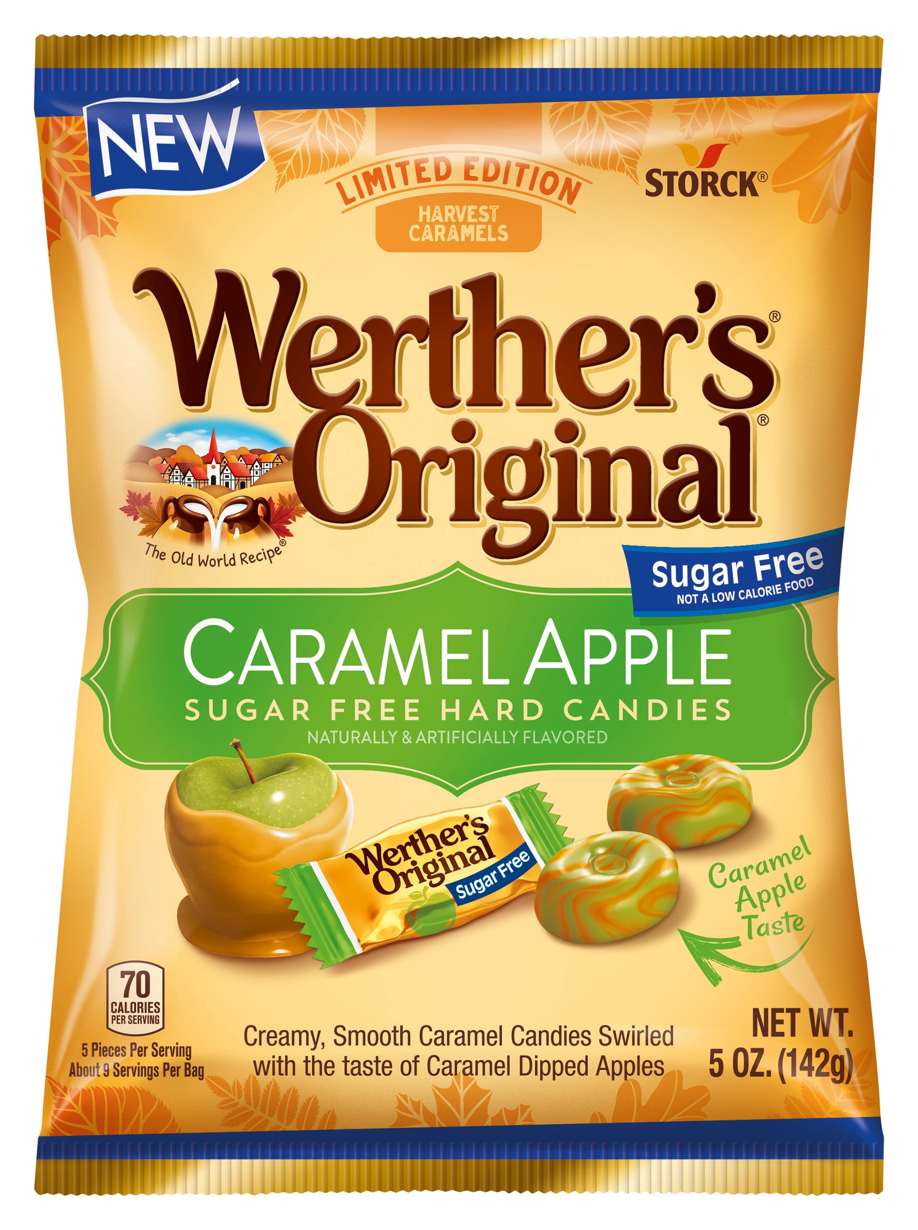 Werther's Original Limited Edition Harvest Soft Caramels - Pumpkin