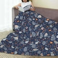 thumbnail image 6 of Pofeuu Autumn Forest2 Print Ultra-Soft Micro Fleece Blanket,for Bed Or Sofa,All Season Throw Blankets Flannel Blanket-40"x30", 6 of 7
