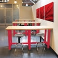 thumbnail image 3 of Seville Classics UltraHD Heavy Duty Height Adjustable Workbench Table w/Solid Wood Top 1000 lbs. Weight Capacity Workstation, Red, 3 of 5