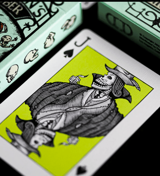 Fulton October UV Glow Green Edition Playing Cards