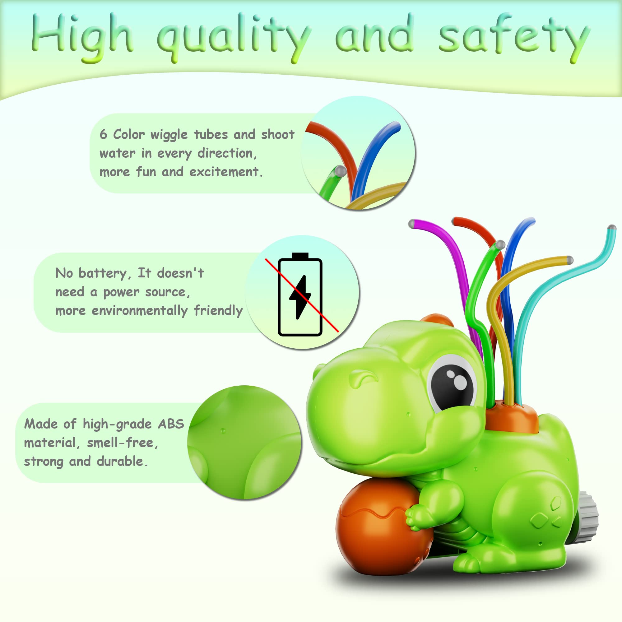SALYWEE Sprinkler Outdoor Toy, Shower Toy, Cartoon Design, Fun Shape, Portable Summer Courtyard Lawn Water Toy, Party & Bathroom