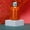 Orange, variant on Glass & Bottle Mini Water Bottle 300ml Stainless Steel Thermal Cup Vacuum Insulated Leak Proof Portable Flask with Hook for Home Gym